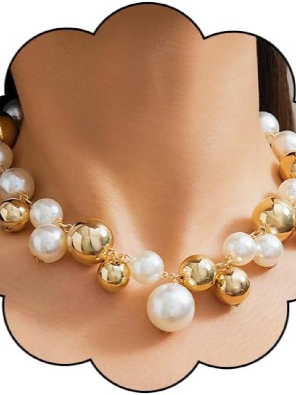 Pearl Necklaces for Women Pearls Long Chain Necklace Dainty Gold Pearl Necklaces